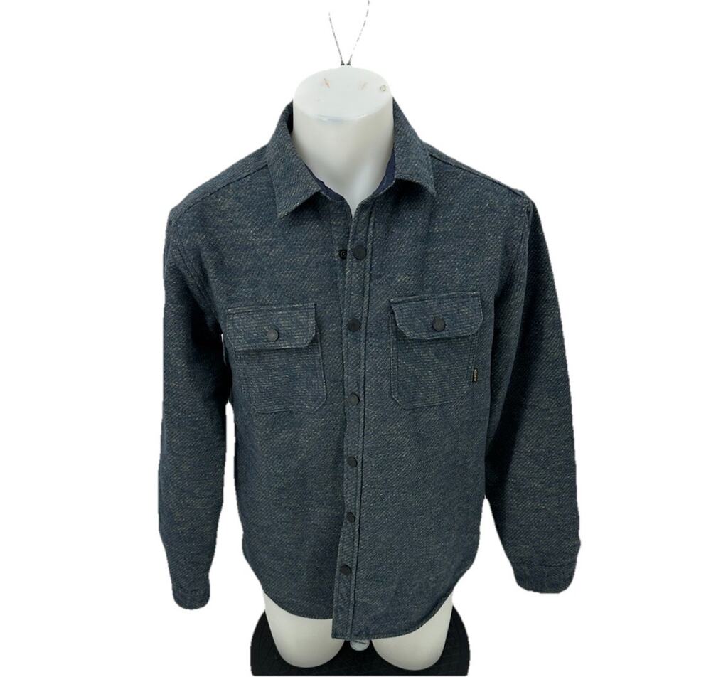 Burton Small Men Brighton Insulated Thermolite Flannel Shirt Jacket Snap Up CLT